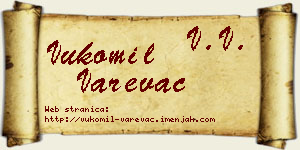 Vukomil Varevac vizit kartica